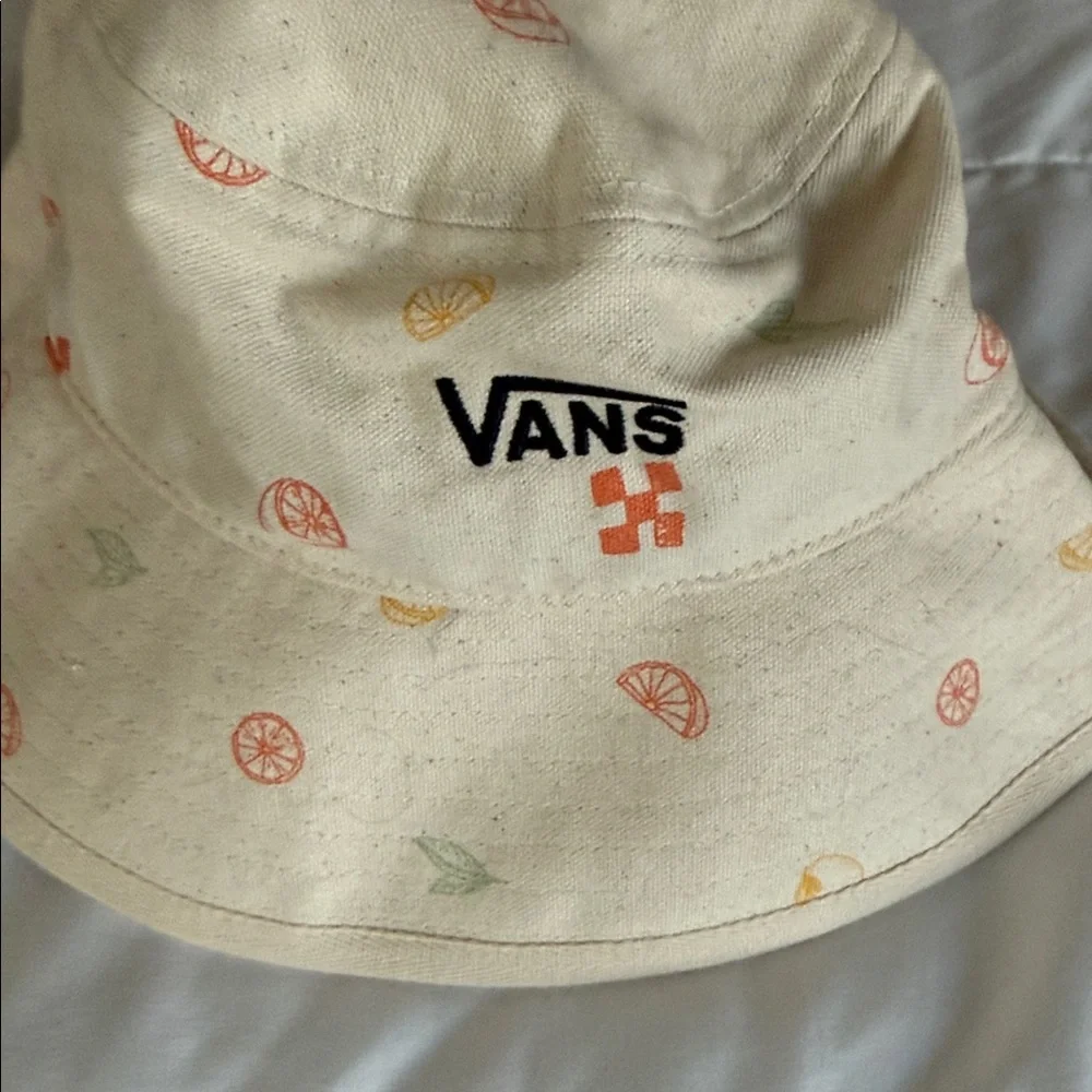 Vans Kids' Tan Hat with Fruit Motif